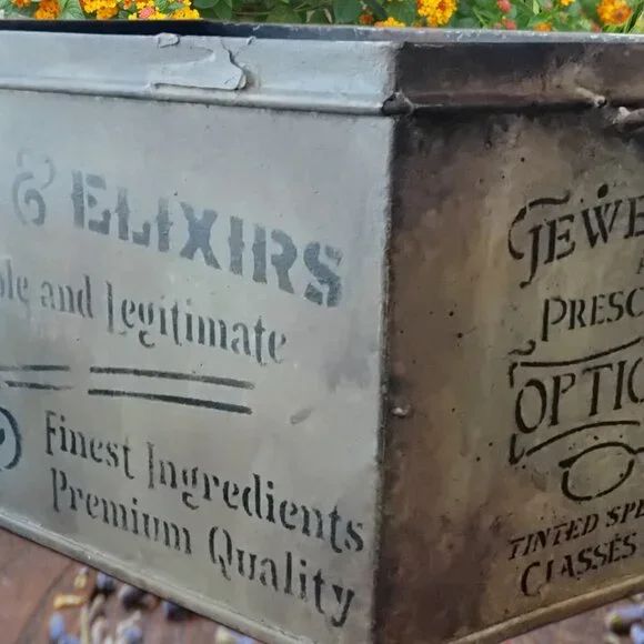 Vintage Metal Box ~ Restyled! - Picture 2 of 6